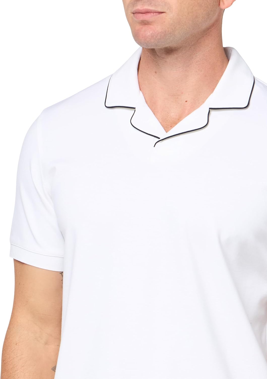Theory Mens Tailor Jersey Collar Polo in Relay Jersey - Image 3