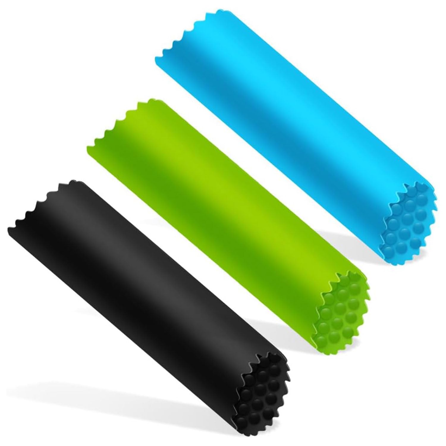 Tubo pelador de ajo de silicona, 3 uds, dientes de ajo de silicona, tubo removedor de pelado para cocina, rodillo pelador de ajo portátil