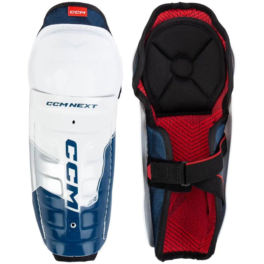CCM Next - Espinilleras para hockey sobre hielo