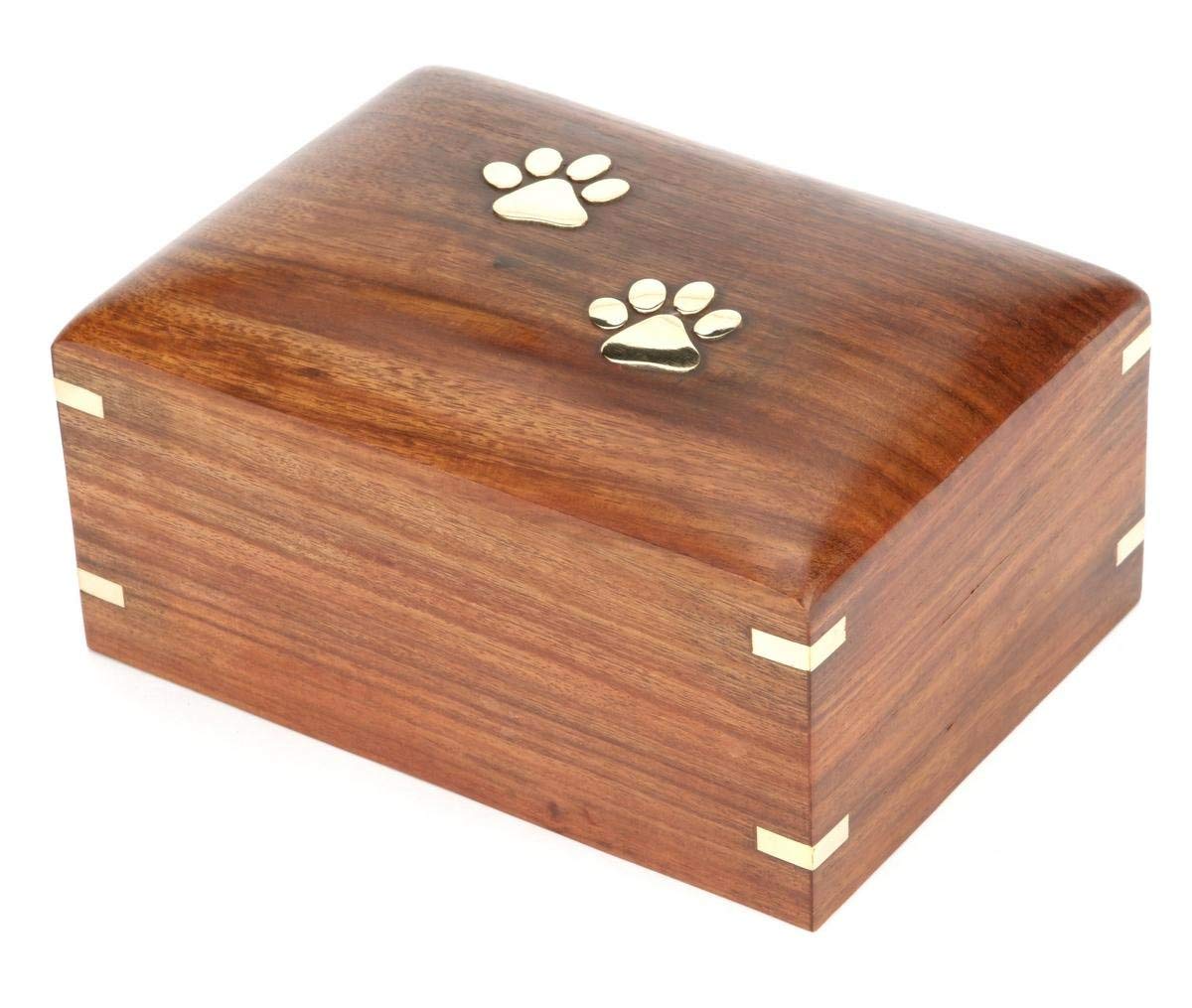 Pet Urn Box - Peaceful Pet Memorial Keepsake Urn for Dogs,Cats (X-Small : 5" x 3" x 2" - 15lbs or 5kg)