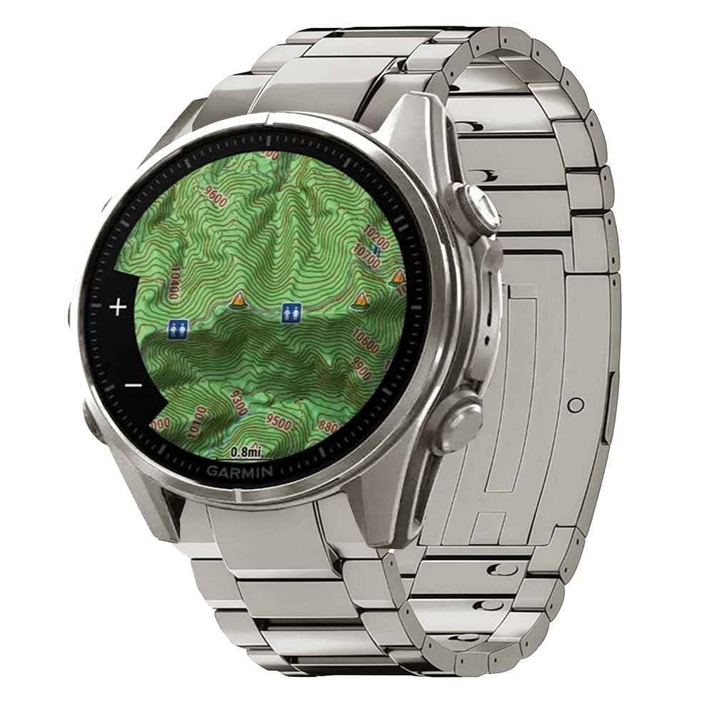 22/26mm Werkzeugloses Titan QuickFit-Metallarmband für Garmin/Fenix