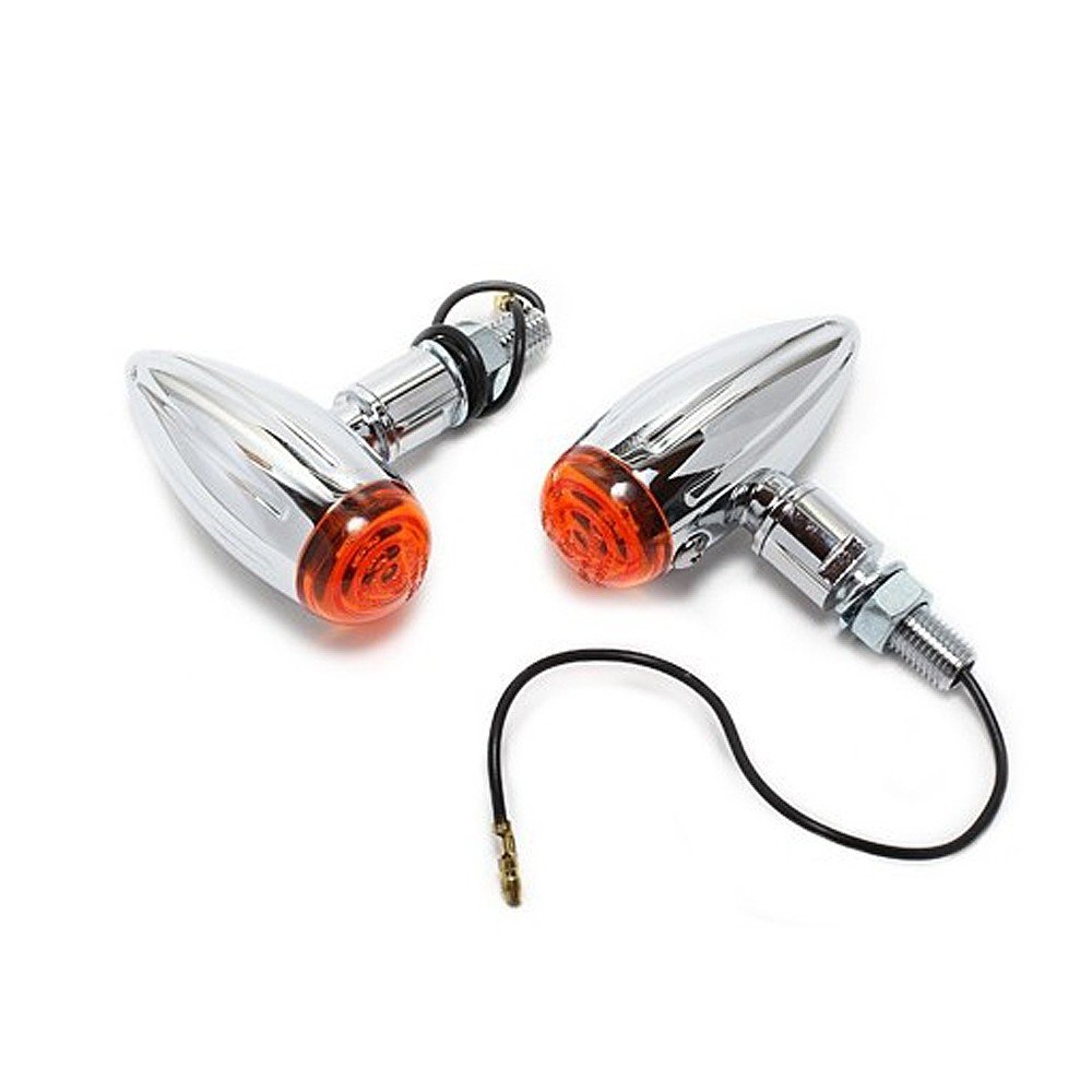 Dock66 Bullet Blinker - Chrom Mini Grooved L, ECE
