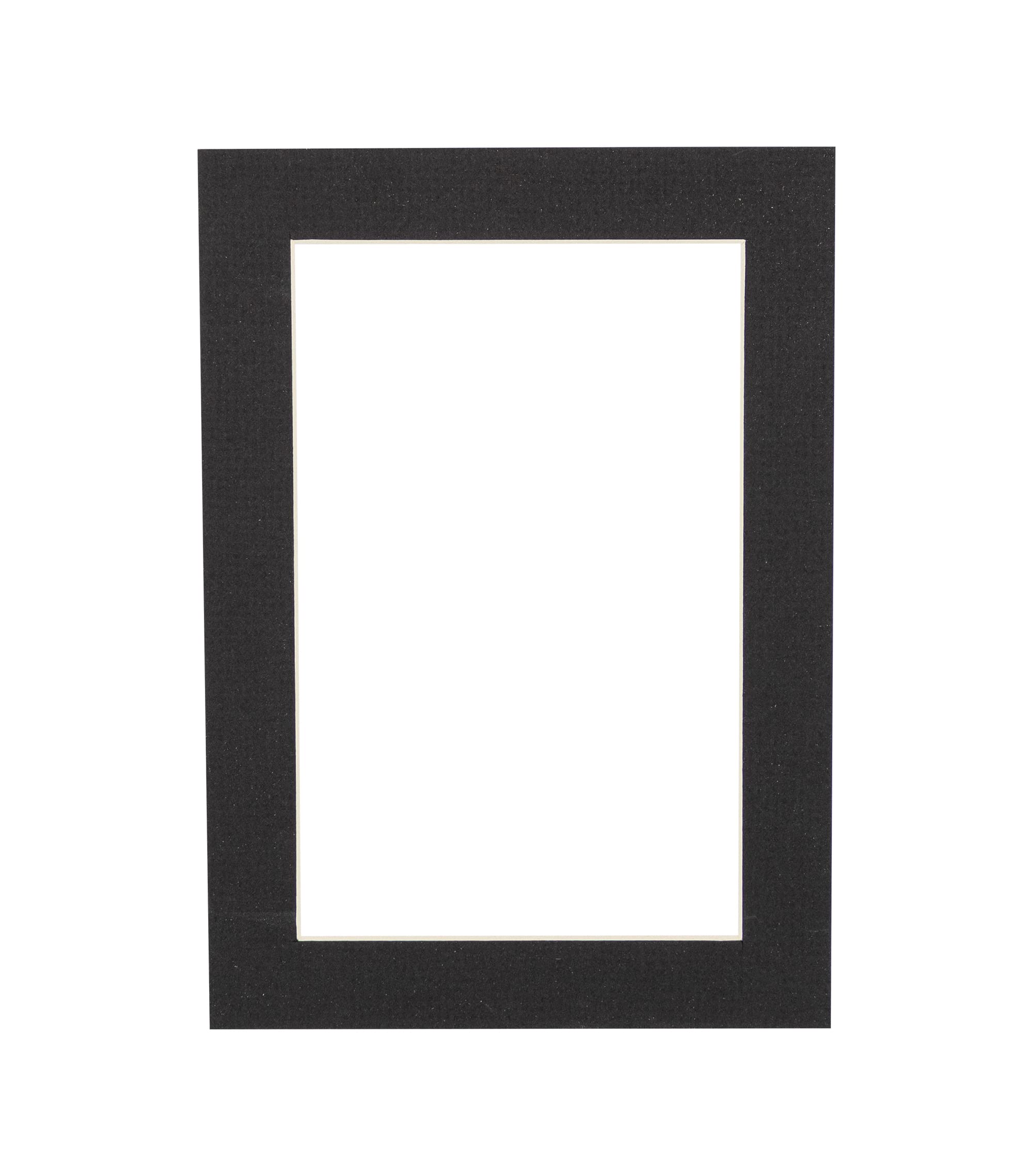 CountryArtHouse Textured Black Acid Free 28x40 Picture Frame Mats with White Core Bevel Cut for 24x36 Pictures - Fits 28x40 Frame - One Mat