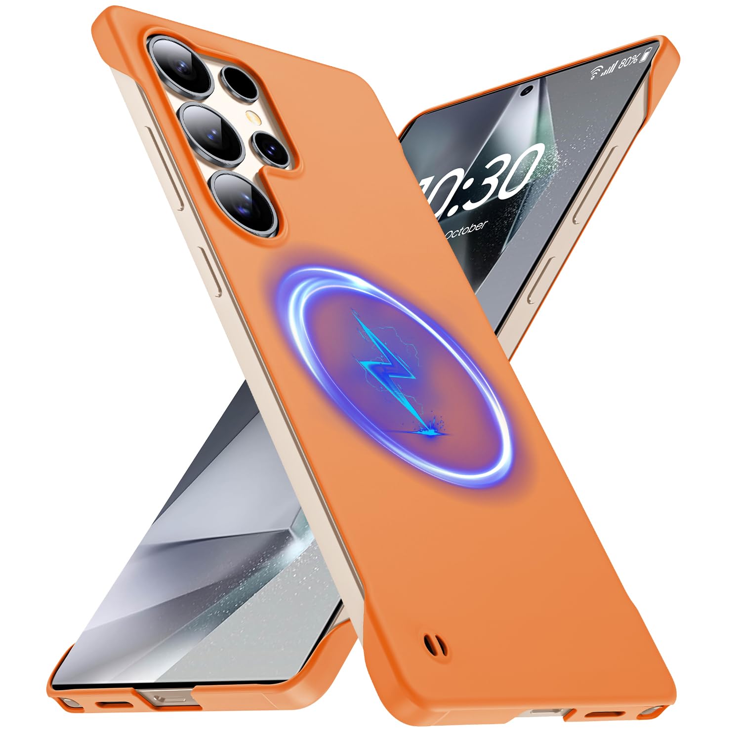 GRECAZO Magnetic Slim Case Fit for Samsung Galaxy S25 Ultra Case 6.9(2025) Ultra-Thin Lightweight Durable Frameless Matte Hard for MagSafe Cover Case