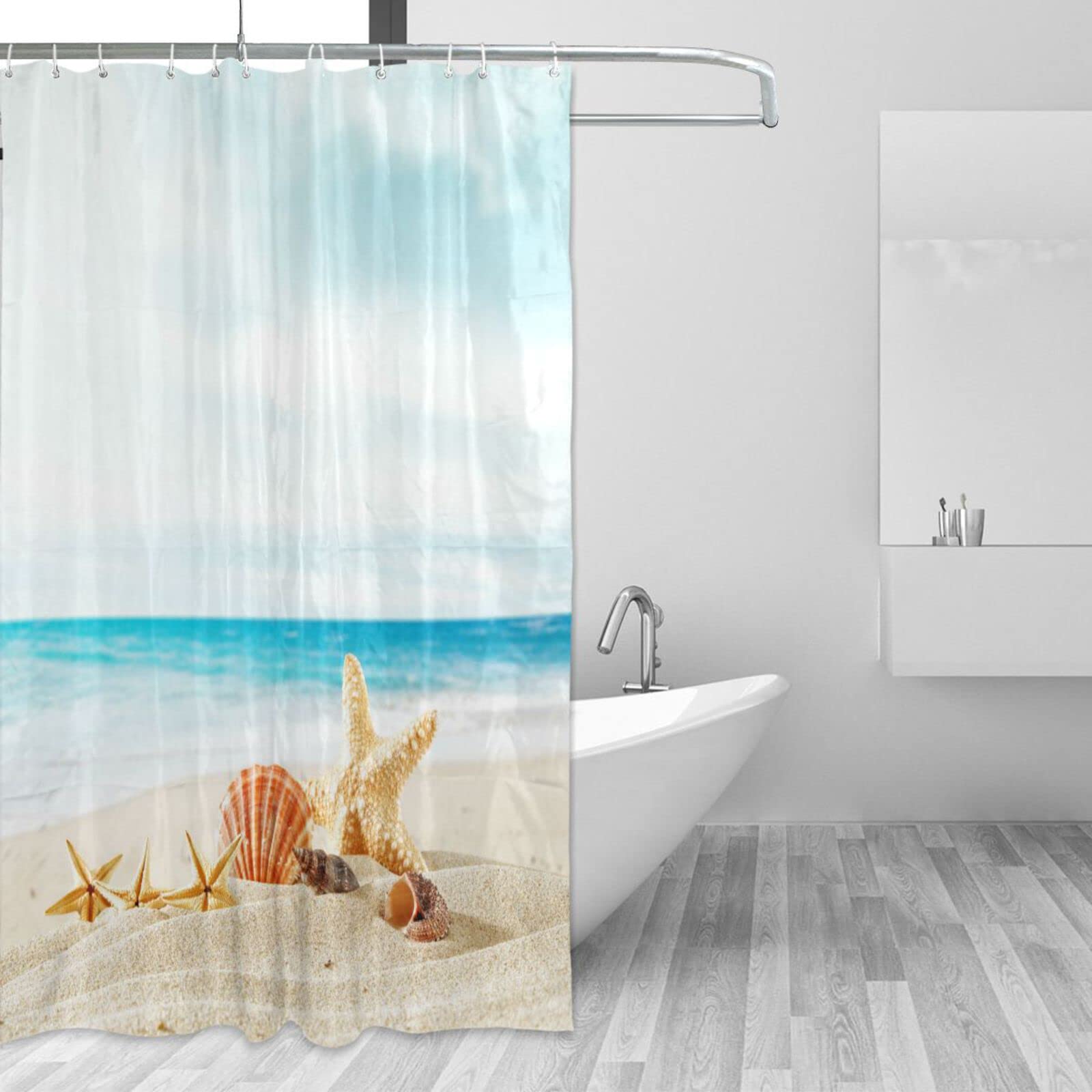 Sweet Summer Time Duschvorhang – Wasserdicht, 183 X 183 Cm, Mit 12 Haken, Schwimmbad-Design – Für Badezimmer & Dusche