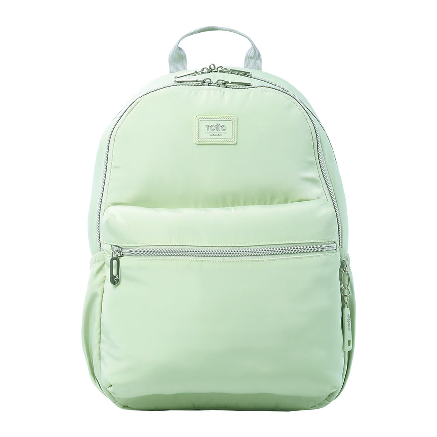 TOTTO - Mochila para Ordenador Portátil de 13 Pulgadas, Modelo Aynatto, Bolsillo Secreto, 2 Compartimentos, 2 Bolsillos Botella, Espaldar Ergonómico con Flujo de Aire, Correas en S, Color Meadow Mist