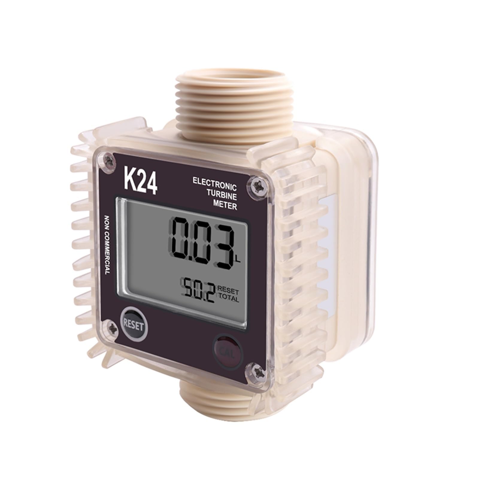 MKHJKIOII High Precision K24 Digital Oil Fuel Flow Meter, Gauge Electronic Random Color,For Chemicals Liquid Water
