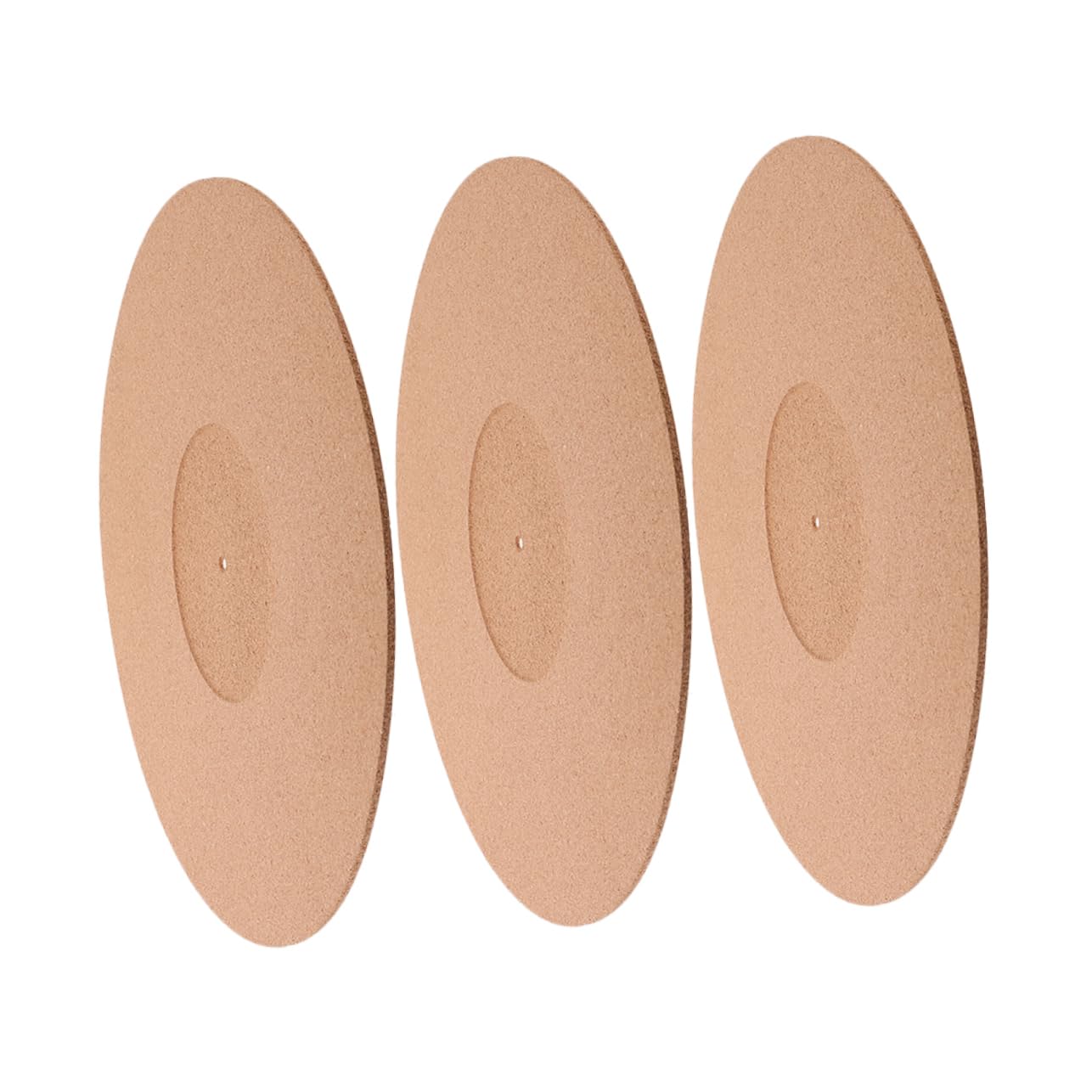 LIFKOME Pack Soft Cork Record Pad Vinyl Protective Mat for Turntable Anti-static Disc Protective Pad Sound Enhancer Noise Reduction Non-slip Design