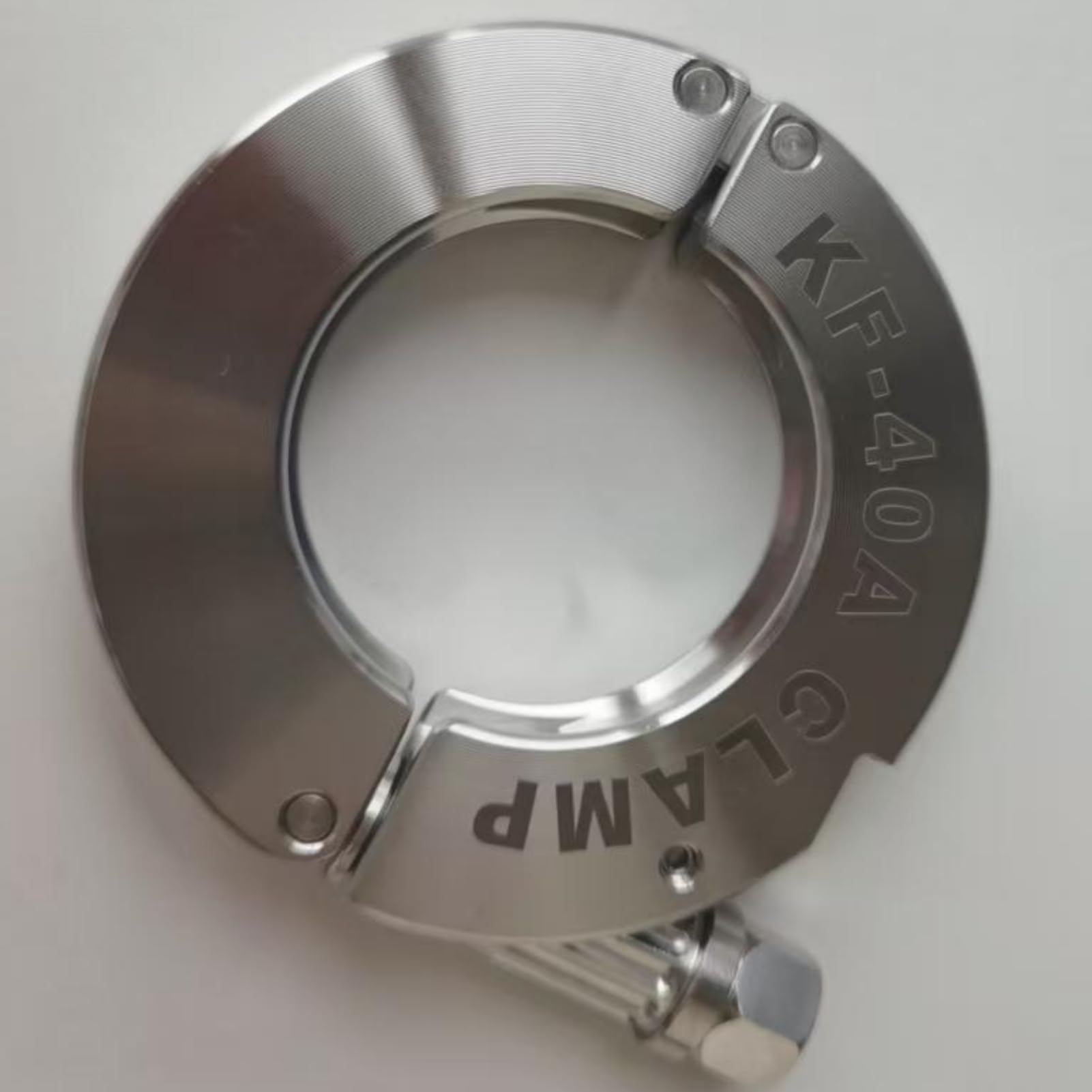 Abrazadera de vacío de brida de alta tensión con cerradura, 304 SS, diseño mecanizado duradero for alto par y aplicaciones, 1 ud.(KF40)