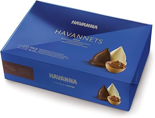 Havanna Havannets Mezcla de chocolate y chocolate blanco – Dulce de Leche Bites recubiertos en chocolate semidulce y blanco – Auténticas golosinas