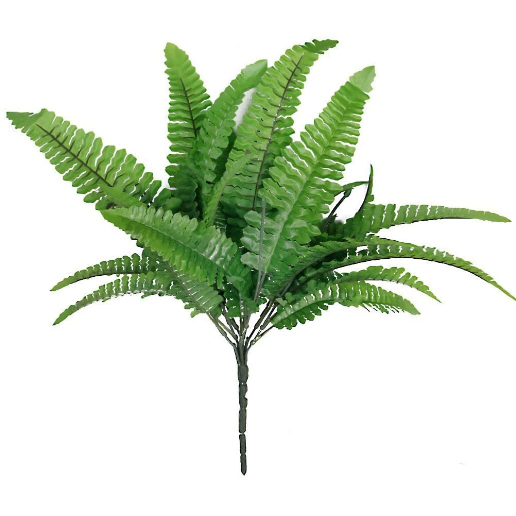 CAKEEYUM Artificial Fern Grass Plastic Plant Simulation Lifelike Fern Grass Home Table Arrangement Decor Green Artificial, Flase, Plastic, Simulated, Lifelike