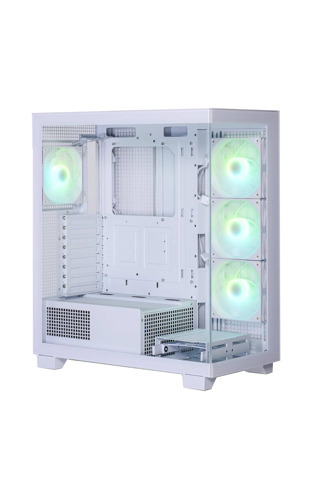 玄人志向 PCケース ATX タワー ホワイト KRC-AT01W Amazon | 玄人志向 PCケース ATX タワー フロント/サイド ガラスパネル