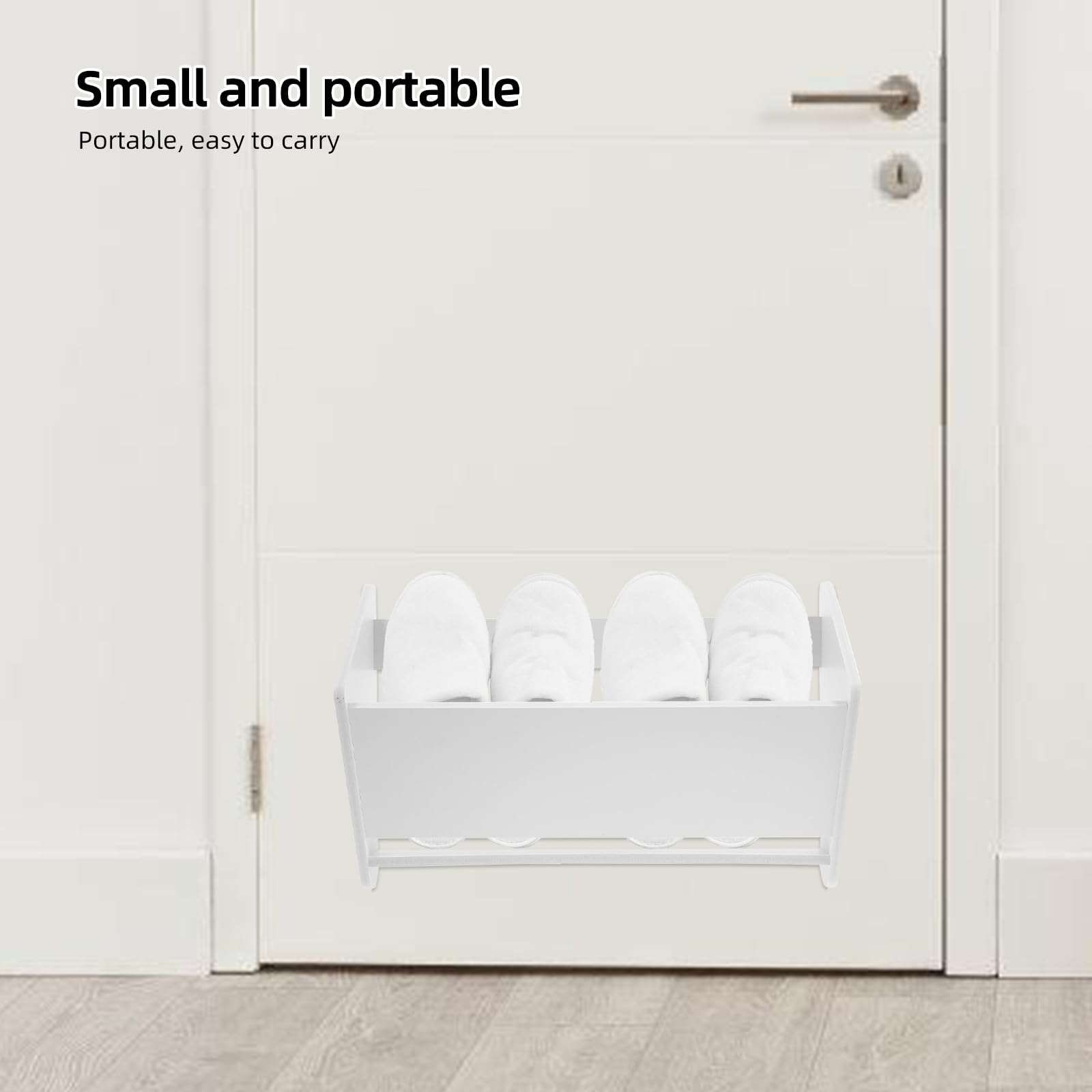 Angoily White Wall Mounted Shoe Rack, Wall Shoe Storage Rack Mounted, 40cm Shoes Rack Hanging Shoe Wall Organizer Door Back Shoe Hangers Storage Shelf, Wall Shoe Holder, Wall Shoe Organizer