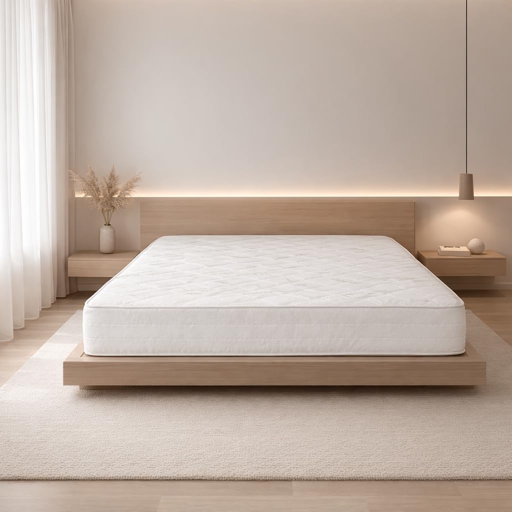 Generico Materasso Matrimoniale Memory Foam Aloe Vera 120x200 Alto 20 cm Ortopedico, Antiacaro e Traspirante, Comfort Ergonomico (120x200)