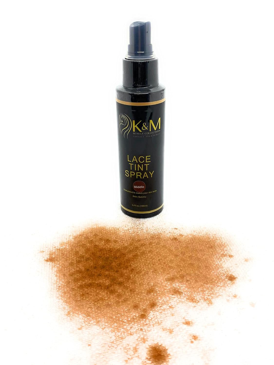 Lace tint spray for wigs (light brown, medium brown, dark brown) (Dark brown)