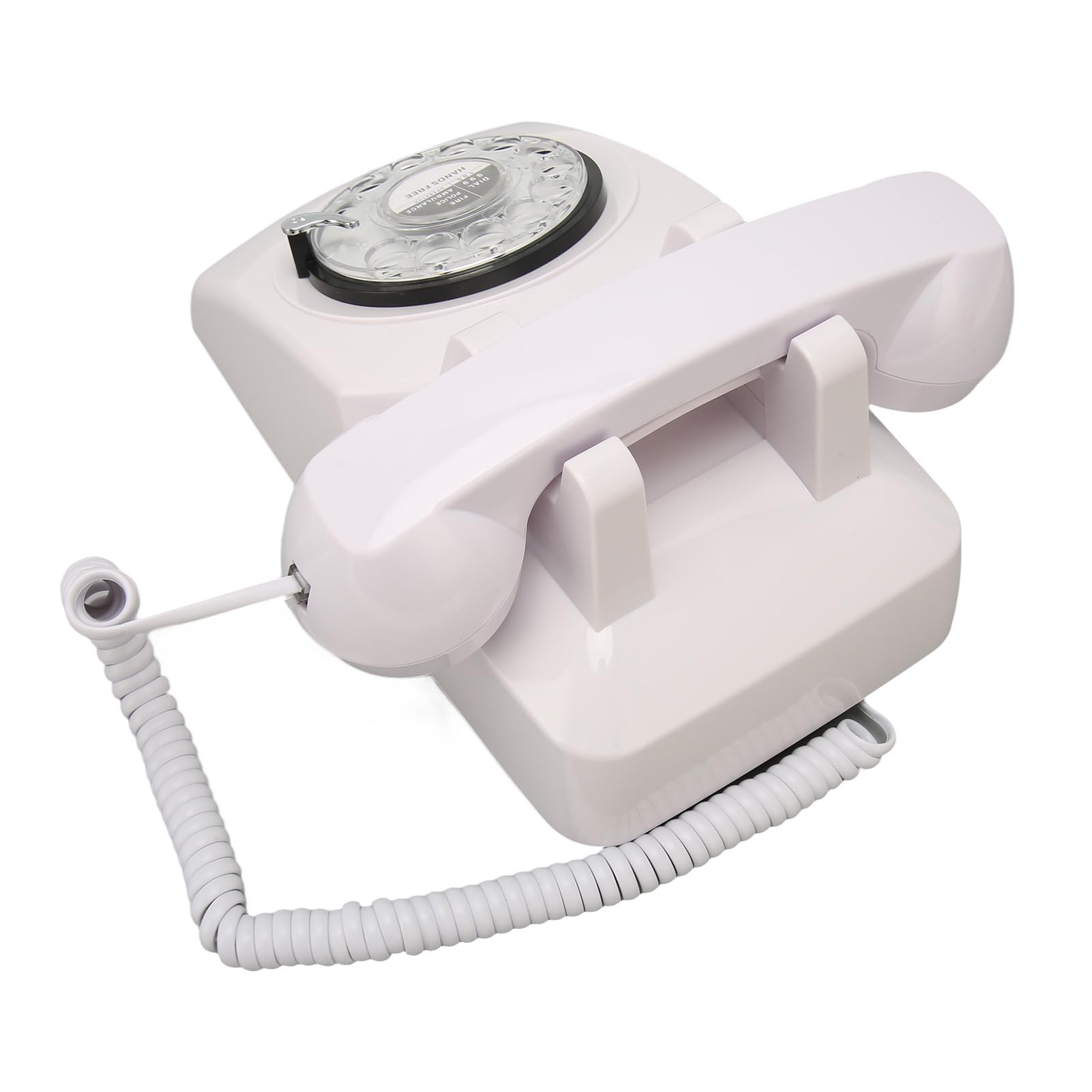 Retro obrotowy vintage telefon stacjonarny staromodny antyczny telefon z mechanicznym dzwonkiem głośnik materiał ABS do domowego biura hotelu