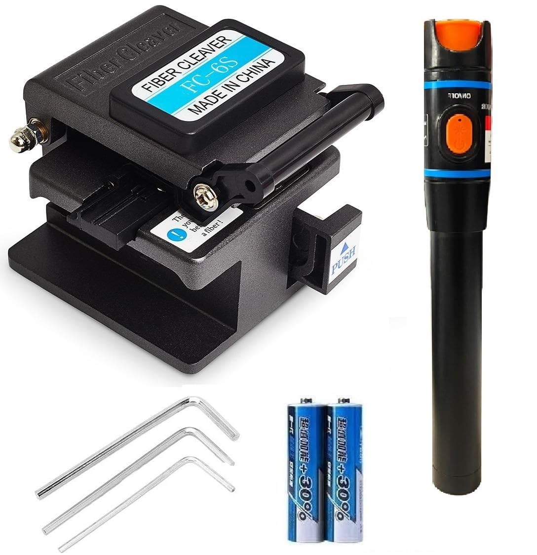 Techtest FC-6S Optical Fiber Cleaver Cable with 36000 Cleaves and 24 Position Blades FTTH Tool and 10mw Pen Fibre Visual Fault Locator Fiber Optic Cable Tester Meter (B0CQPFP9ZP) Amazon Price History, Amazon Price Tracker