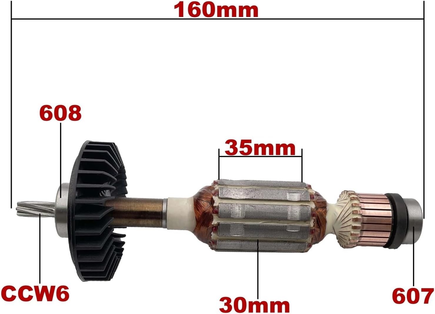 AC220-240V Armature Rotor Replacement for Electric Pruner Shear JS1601 JS1602 JS1000