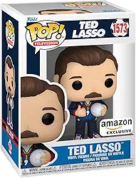 Funko Pop! TV: Ted Lasso - Ted with Ball - Amazon exclusiva - figura de vinil colecionável - ideia de presente - Mercadoria oficial - brinquedos para crianças e adultos - Fãs de TV