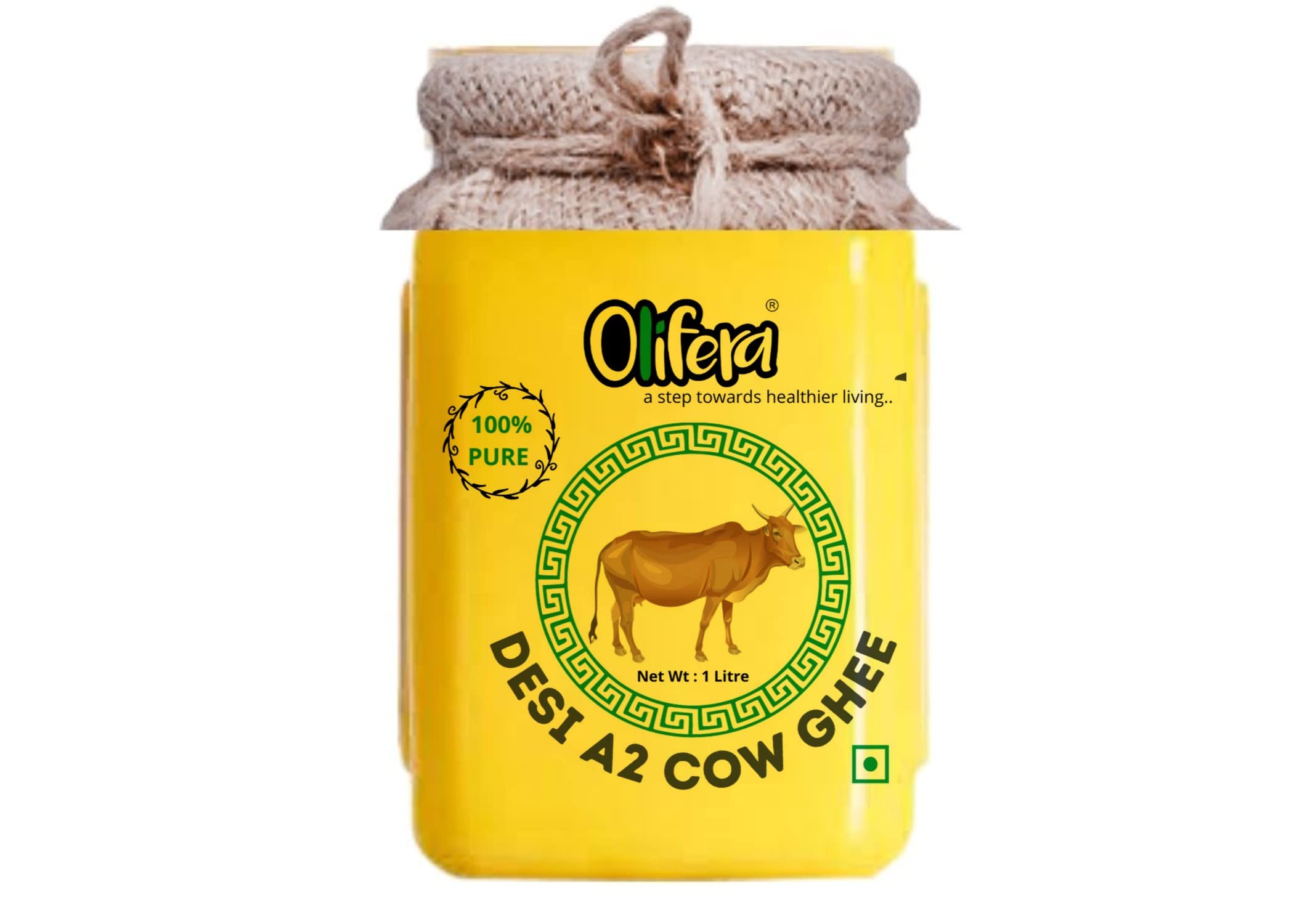 Buy A2 Desi Cow ghee (1 Liter) Bilona Method,Gluten Free with Rich