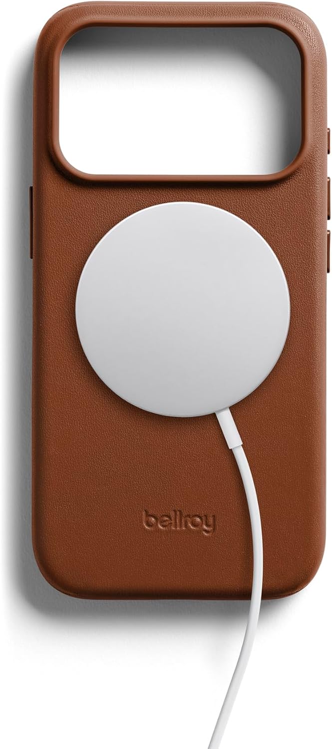 Bellroy Phone Case for iPhone 17 Pro (Leather Phone case) - Rust