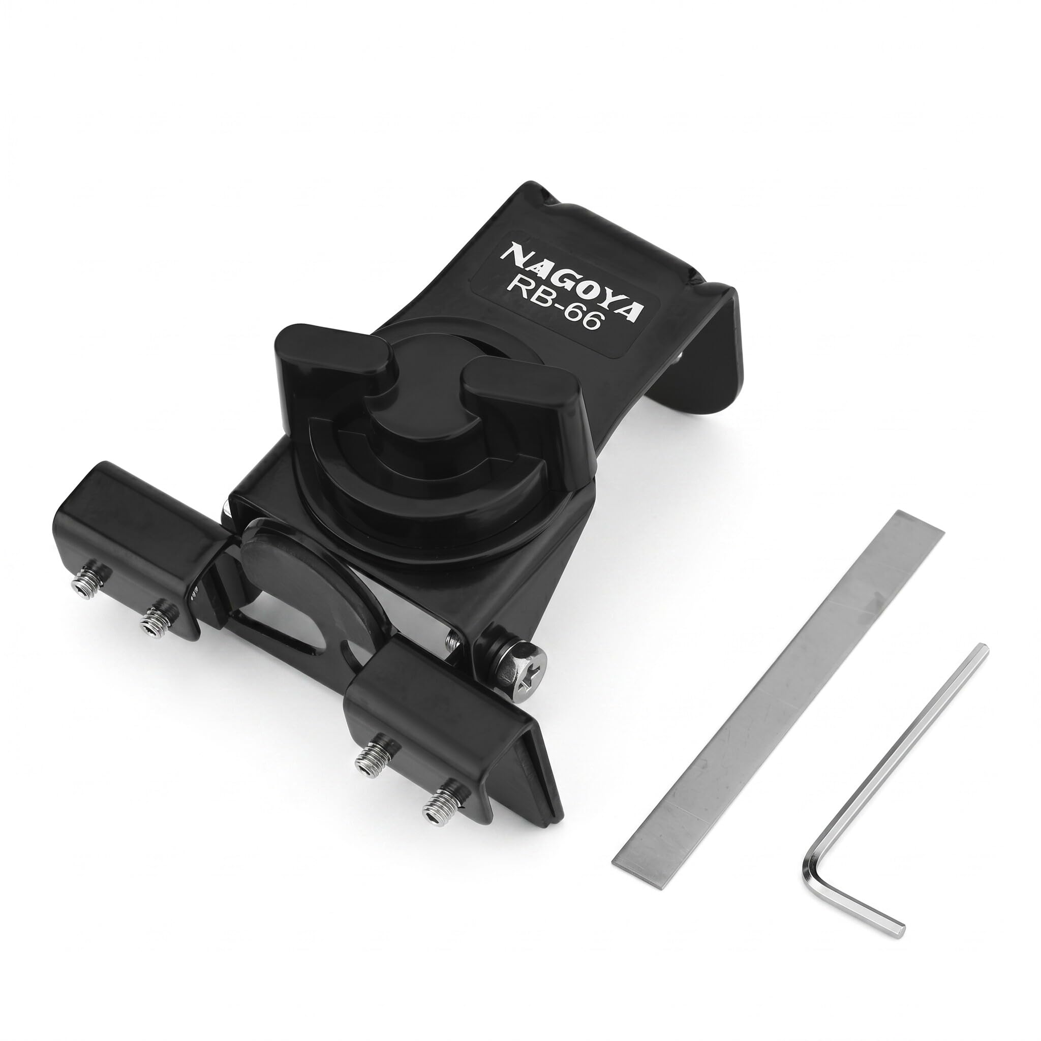 Bewinner Mini uchwyt anteny ze stali nierdzewnej Auto Vehicle Mobile Antena Clip Wspornik wspornika Podstawa wspornika, przenośny wspornik anteny Wbudowana taśma klejąca do ochrony lakieru samochodowego