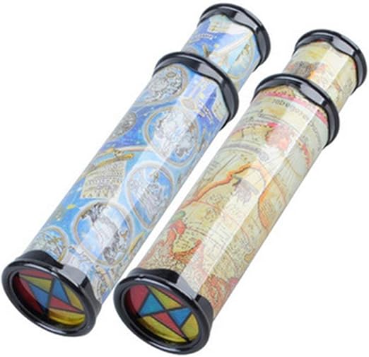 Magic Kaleidoscope, 2 Pack Best Birthday Gift for Children (Two Colors)