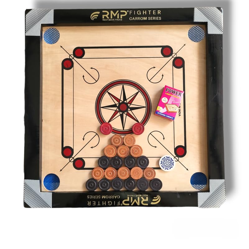 RMP Carrom Board for Kids 20 inches Glossy Finish with Carrom Board Coins, Carrom Board Striker and Magic boric Powder, Carrom Board for Play Wooden Board, Better Results. (B0DC43ZMNN) Amazon Price History, Amazon Price Tracker