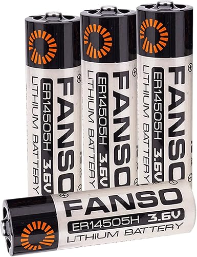 Paquete de 2 baterías de litio FANSO ER14505H 3.6V 2700mAh ER14505 LS14500 (no recargable)