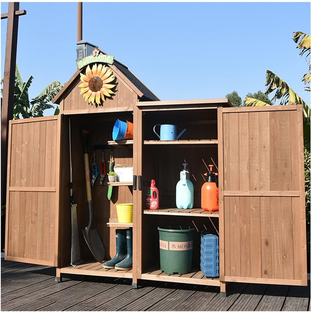 Garden Storage Shed Double Door Garden Tool Storage