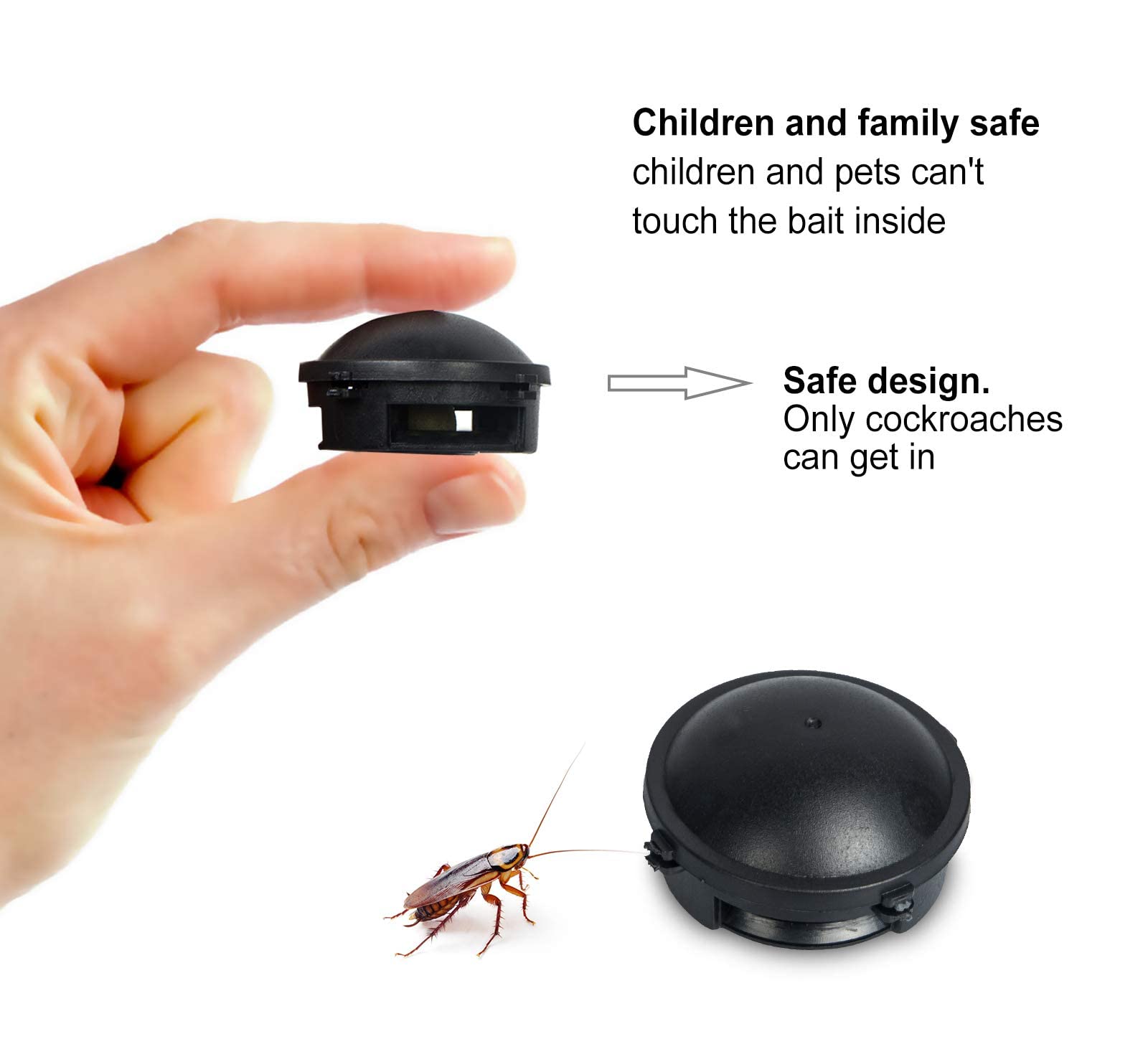 Buy 12 Pack Cockroach Killer Indoor Home Roach Bait Stations, Small