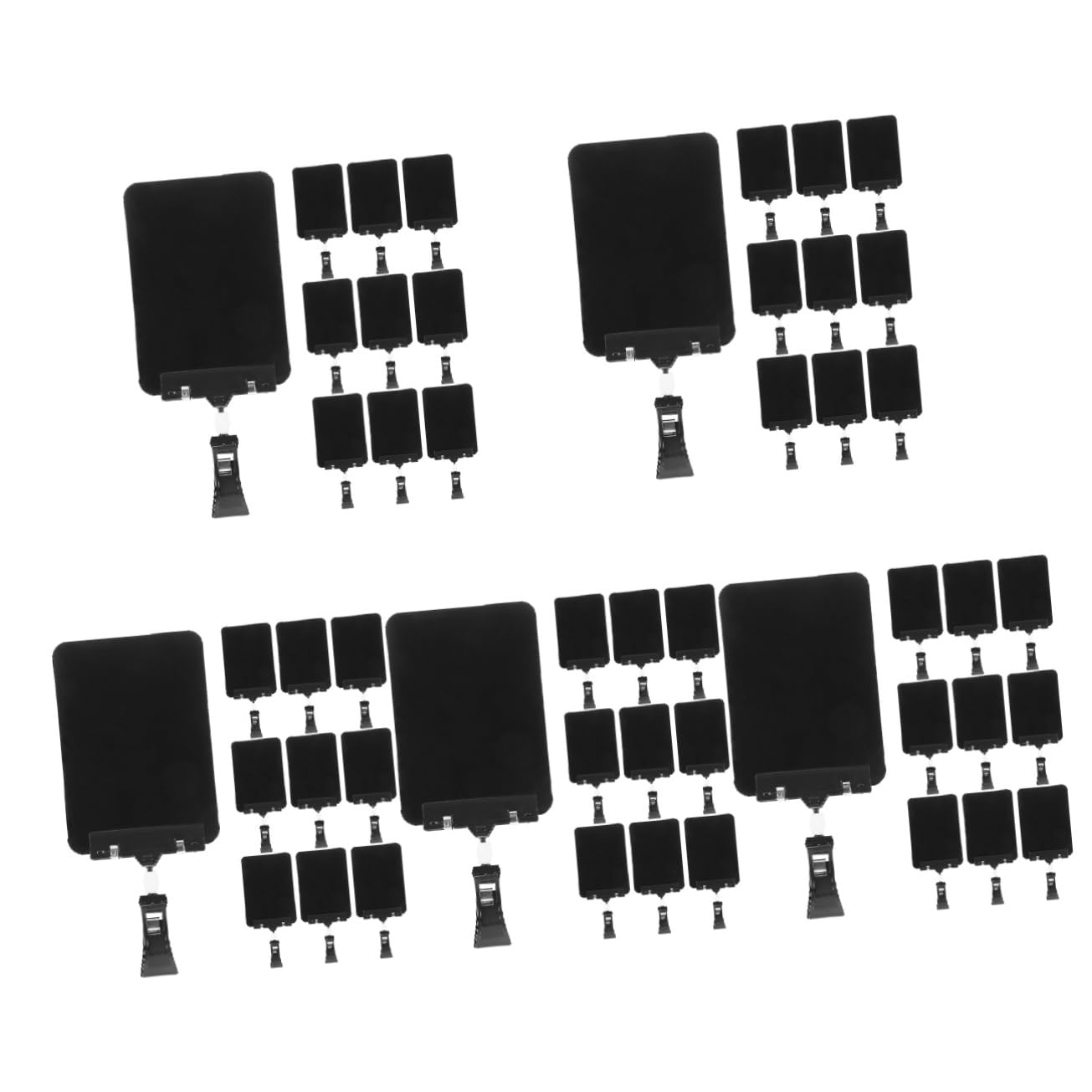 Lurrose 50pcs Sign Holder for Supermarket Merchandise Sign Display Clip Price Label Tag Rack Wear-Resistant Holder for Store Advertising