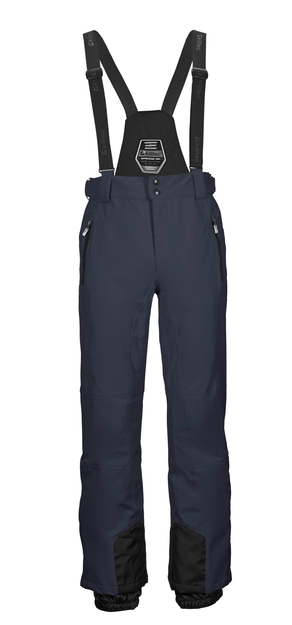 Killtec Herren Skihose/Funktionshose mit abnehmbaren Trägern, Kantenschutz und Schneefang Ksw 100 Enosh Mn Ski Pnts