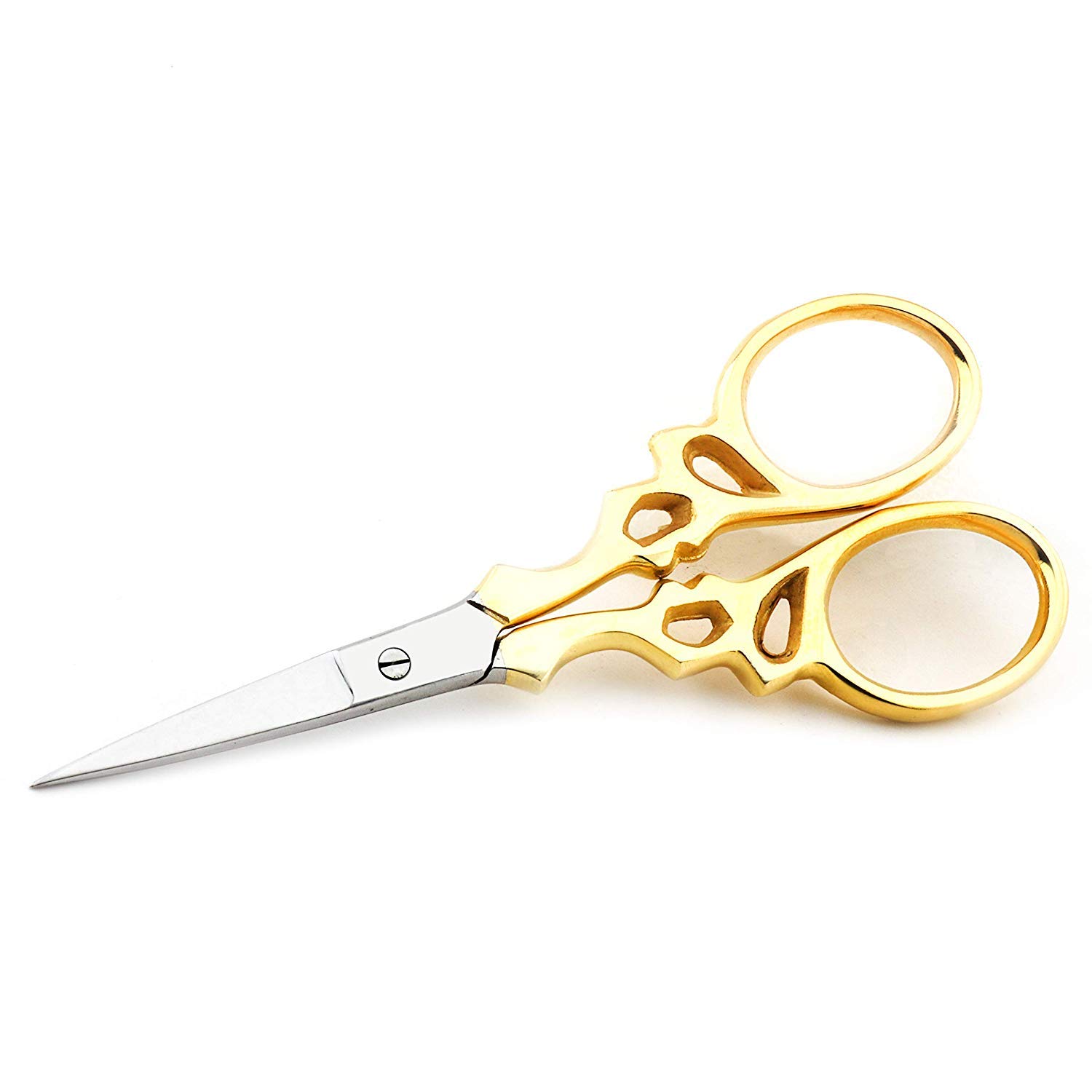 Professional Eye Brow Scissors/Silk Scissors, Brow Shaping Scissors Stainless Steel Eyebrow Scissors Nose Hair Scissors fingernail Scissors Small Grooming Scissor