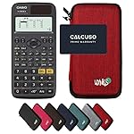 Casio fx-85DE X including a WYNGS protective case in Red - Basic Set (German)