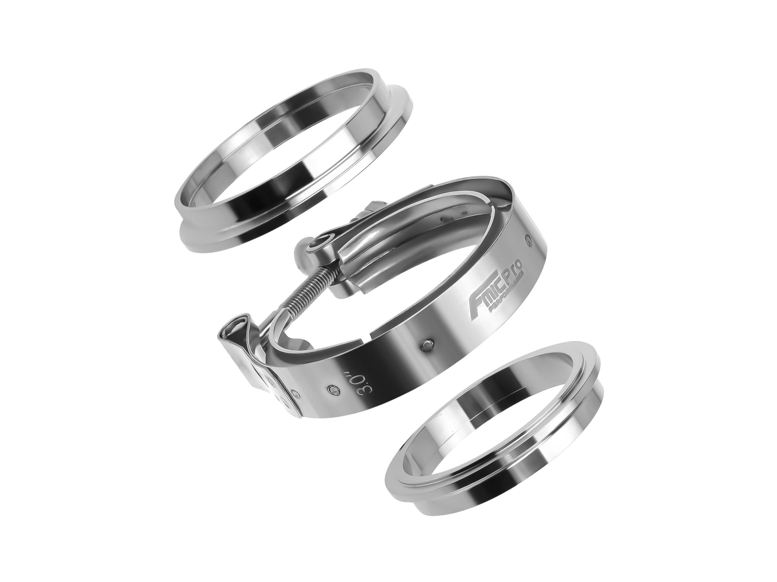 fmic.eu PERFORMANCE Collier V-Band inox 76mm (3 Zoll) kit brides turbo échappement motorsport tuning