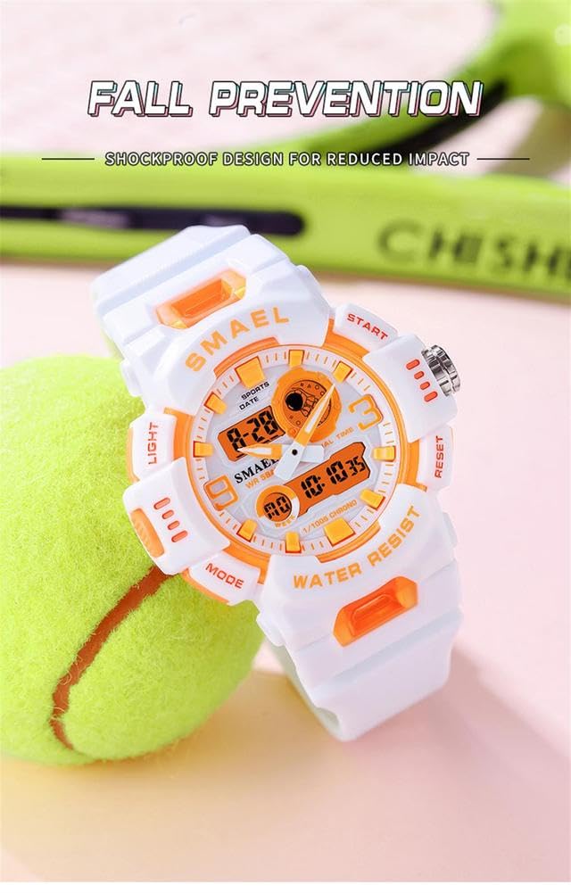 Reloj Deportivos para Niños Niño Niña Resistente Al Agua Digital Analógico Militares Impermeabl Deportivos Especiales Al Aire Libre LED Despertador Multifuncionales
