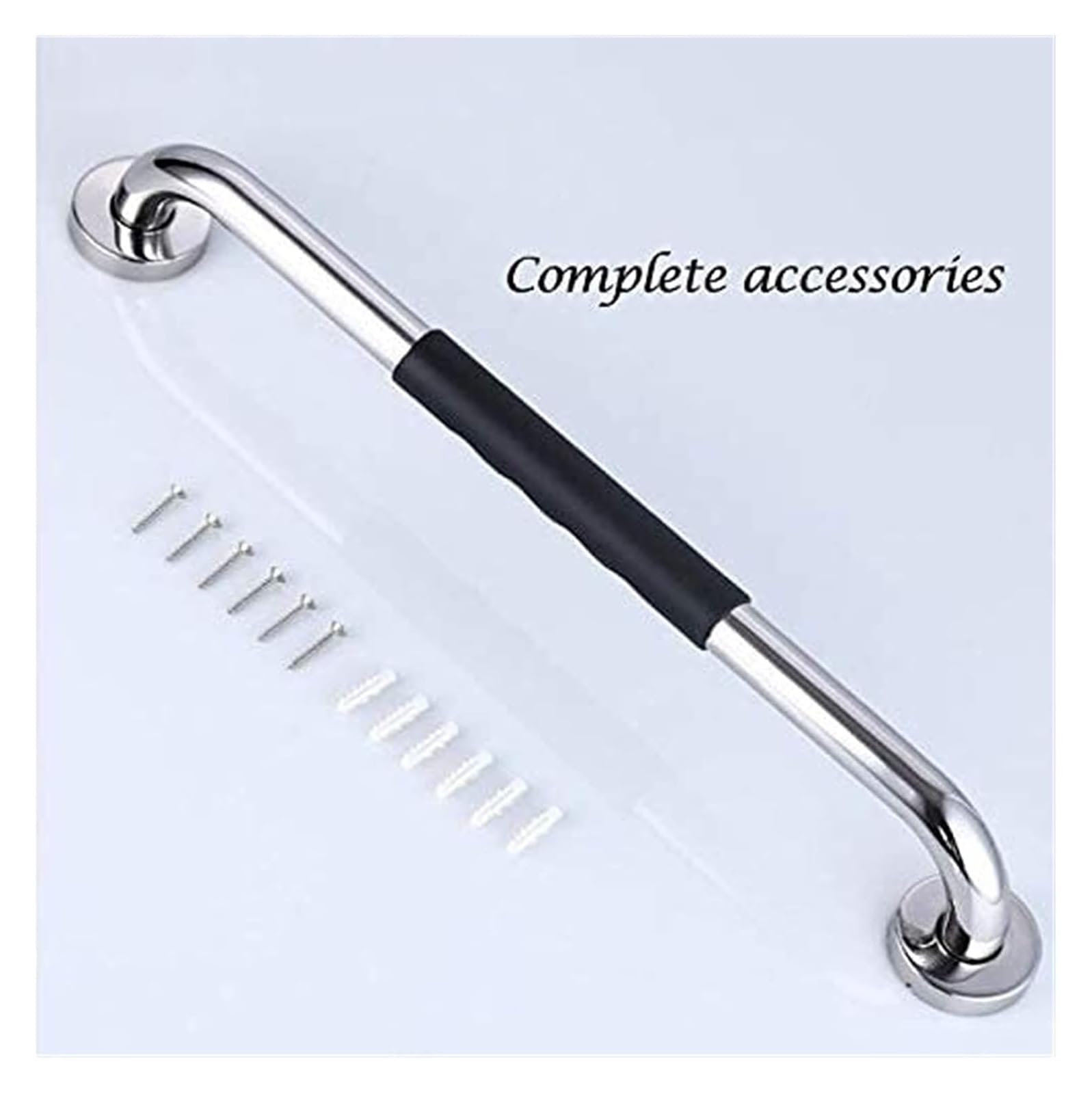 Barra de apoyo for baño, pasamanos for personas mayores, modernas barras de apoyo for baño, barras de apoyo de PVC de acero inoxidable for bañera y ducha, mango antideslizante for personas con discapa
