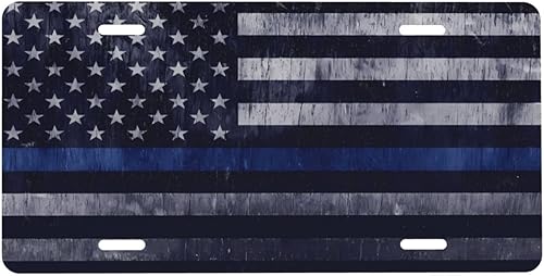 Miniatura 8 de Placa de matrícula de motocicleta oxidada con pintura, bandera americana vintage, placa de aluminio para auto de 6 x 12 pulgadas, cubierta de placa