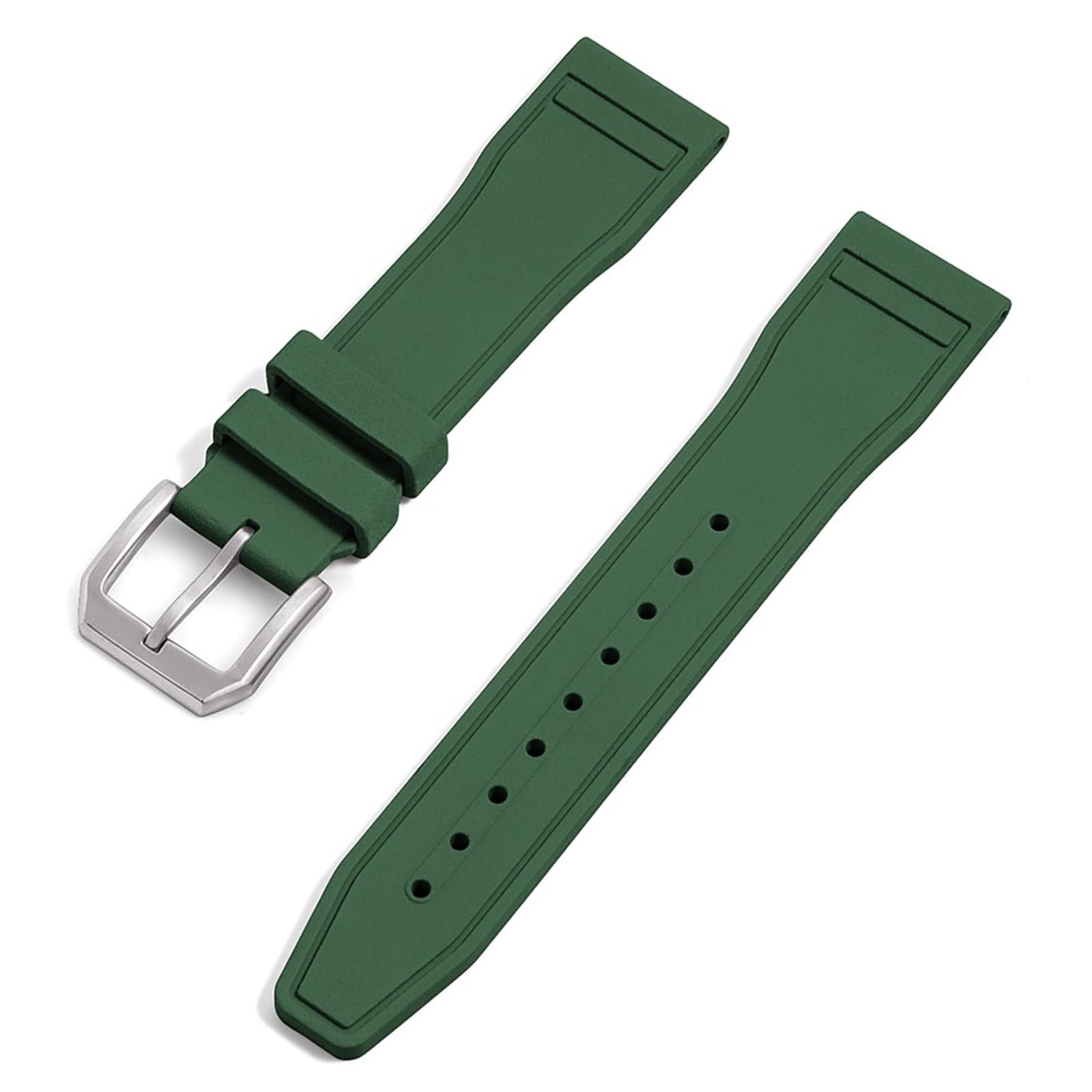 Bracelet montre caoutchouc fluoré 21mm étanche pour le sport - 8