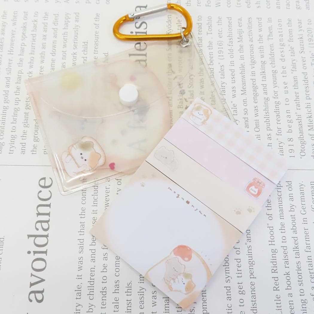 Amazon.co.jp: [付箋]カラビナケース付きふせん/MOGUNYAN カミオ