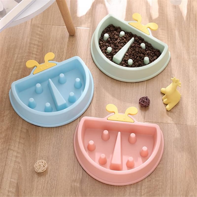 Dog Trust Ceramic Slow Feeder Dog Bowls Small Breed, 1.5Cups Dog Food Dish For Fast Eaters, Puzzle Bowl For Small Dogs And Cats,Random Color 1 Pcs,?18 cm,H_10 cm,W_11 cm (B0CT3G9TL4) Amazon Price History, Amazon Price Tracker
