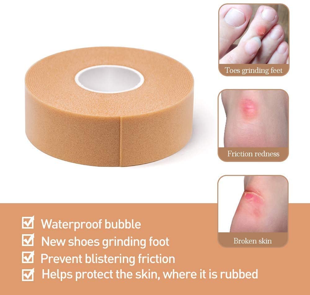 Prostuff.in High Heel Tape Moleskin for Feet Blisters Elastic Heel Sticker Anti-Slip Wear-Resistant Waterproof Heel Toe Protector Muti-Purposes Wrap to Prevention Blister Chafing Friction 4