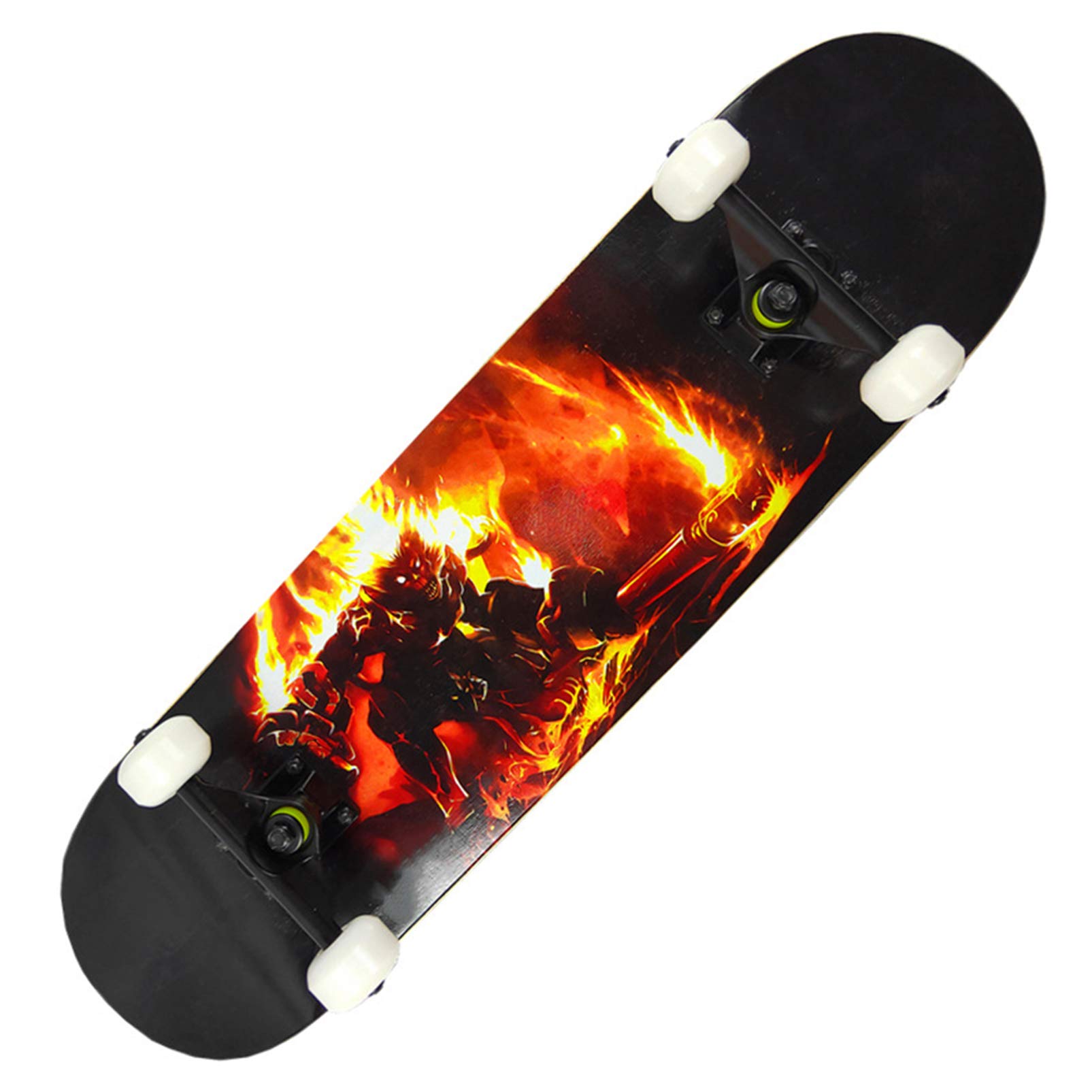 Skateboard enfants débutant 31 pouces avec plateau concave de précision