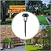 GIGALUMI 8 Pack Solar Lights Outdoor Waterproof, Solar Lights for Outside, Solar Garden Lights for Patio, Yard, Walkway, Lawn. (Warm White)