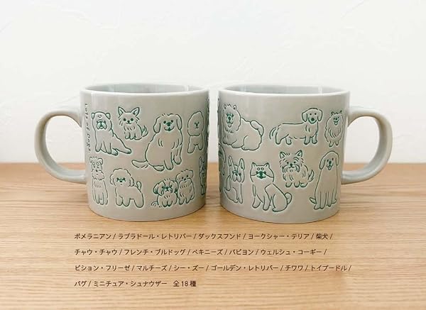 デコレコーポレーション まみれ マグ イヌまみれ サイズ:約W8.7 D12 H8.2 MG-29934 - 3