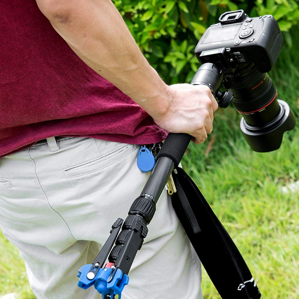 Monopié telescópico profesional para cámara de aleación de aluminio, ligero, portátil, altura ajustable con base M2 para fotografía de viajes al aire libre, 160 cm