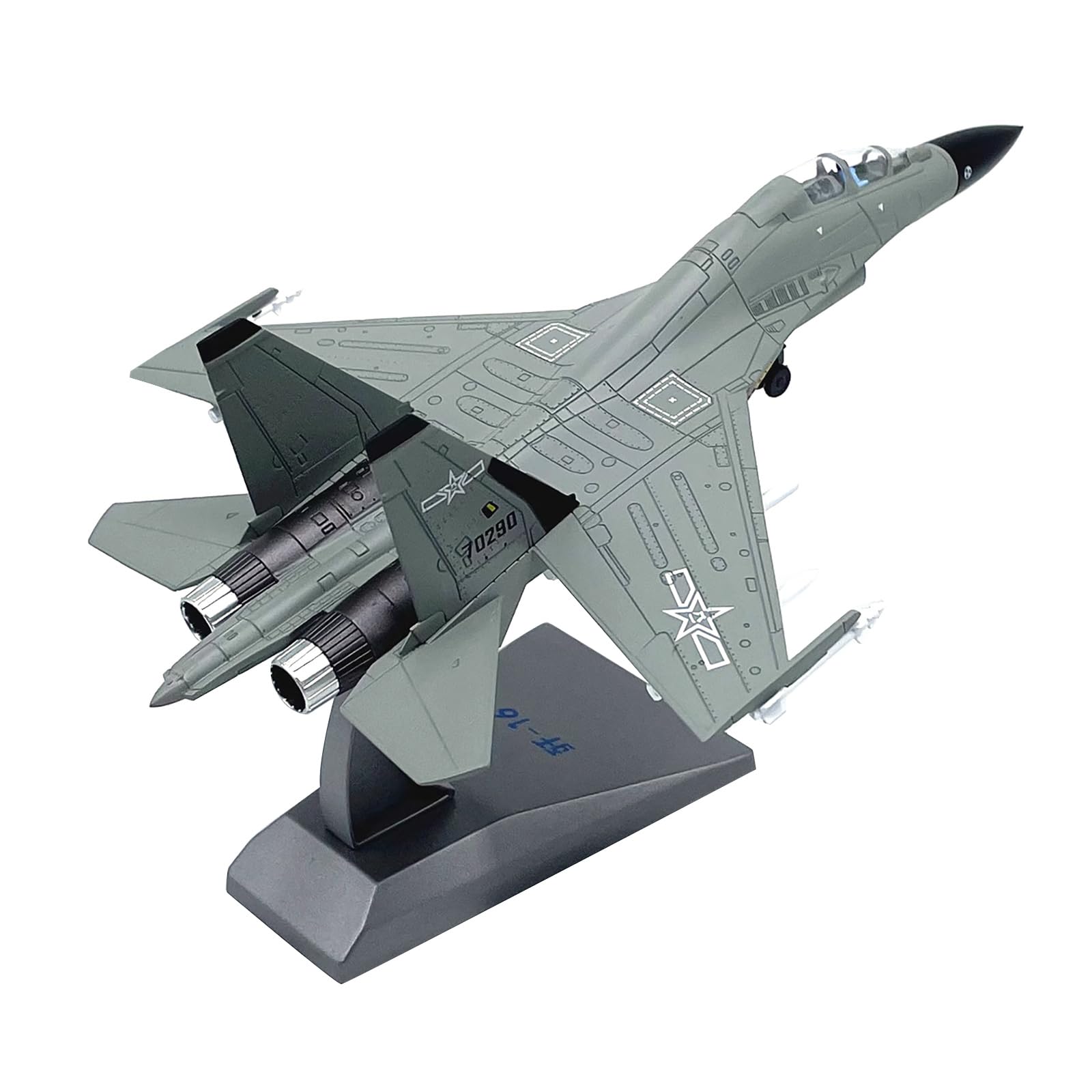TECKEEN Modello di aeromobile cinese J-16 dell'aeronautica militare cinese in lega modello 1:100 Modello di mostra scientifica di simulazione