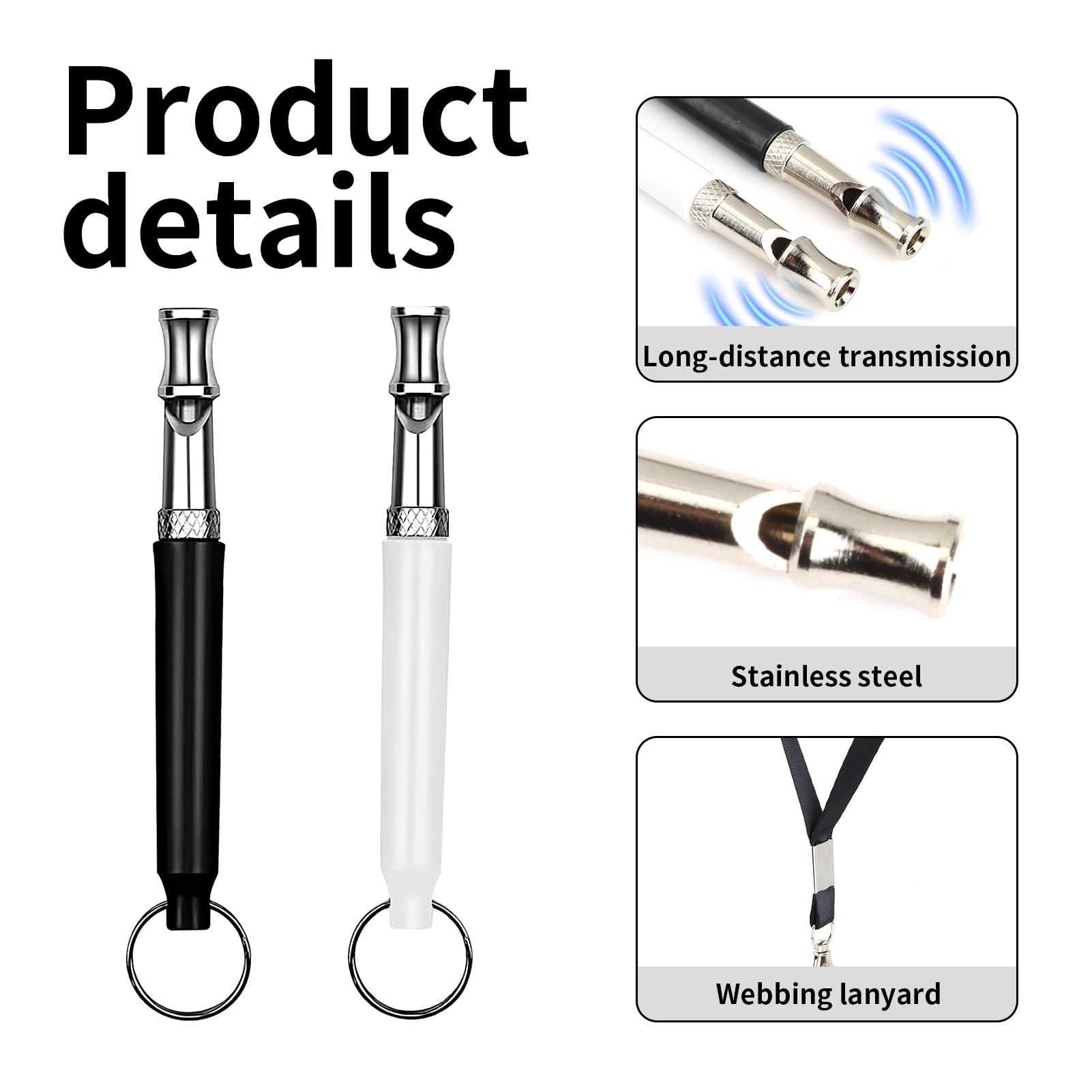 2 Pièces Sifflet de Rappel pour Chien, Sifflet Ultrason Chien, Fréquence Ultra-Haute Silencieuse, Outil de Rappel Sifflet Chien, Sifflet Réglable, Idéal pour l’Entraînement des Chiens