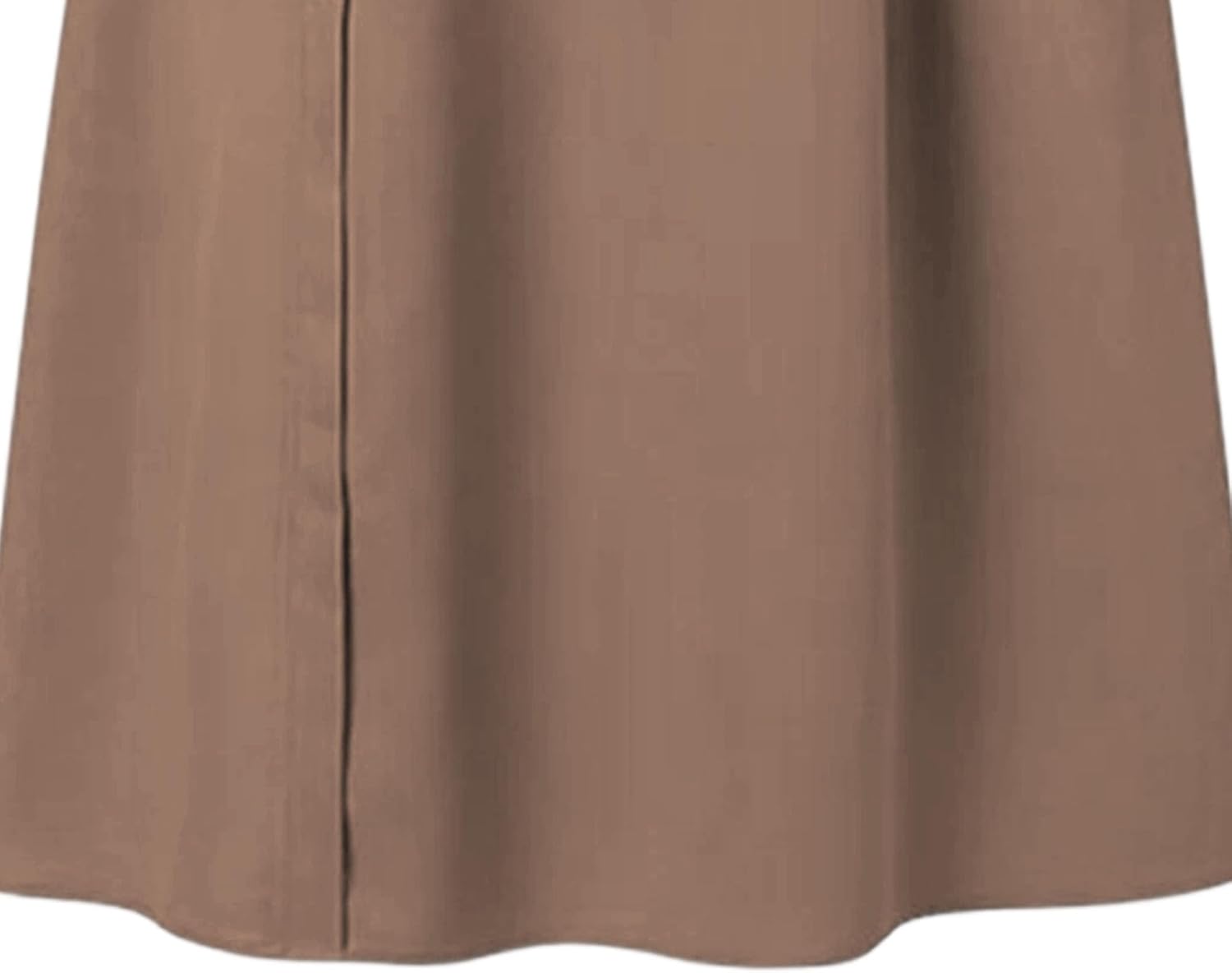 Women's Side Button Beach Midi Dress Casual Loose Half Sleeve Summer Sundresses for Women